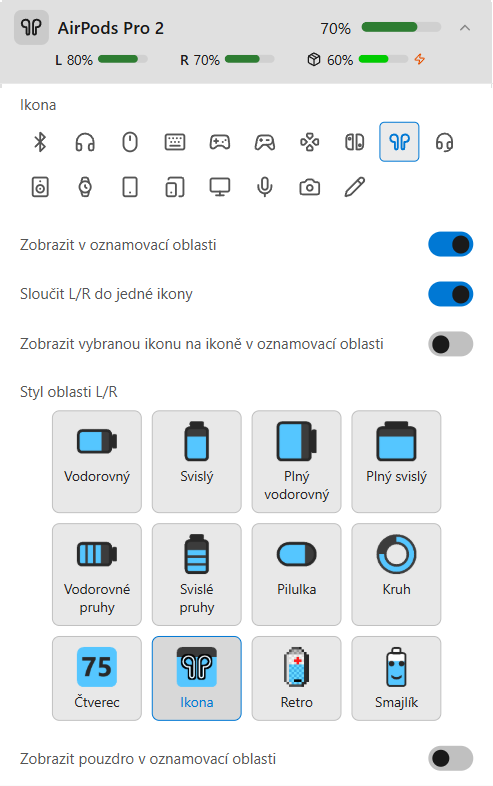 Podrobnosti o AirPods