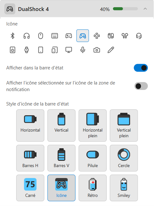 Paramètres de l’appareil