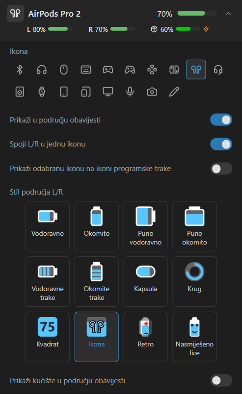 Pojedinosti o AirPods