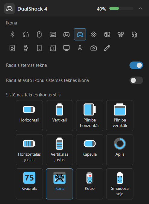 Ierīces iestatījumi