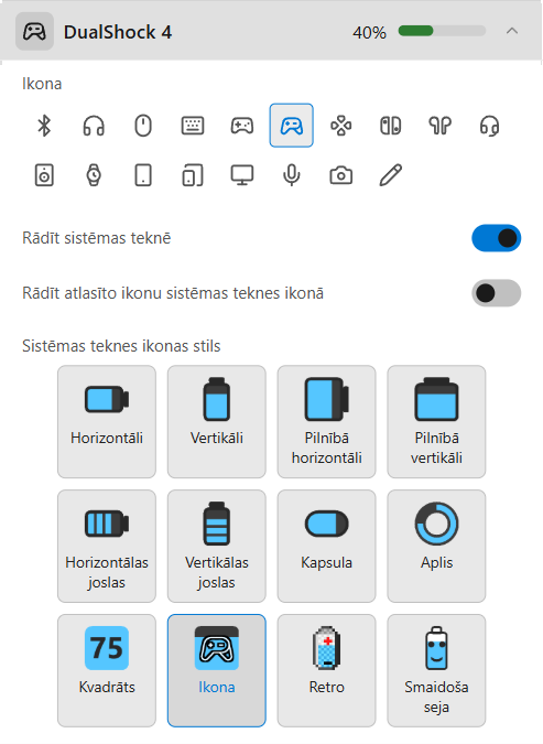 Ierīces iestatījumi