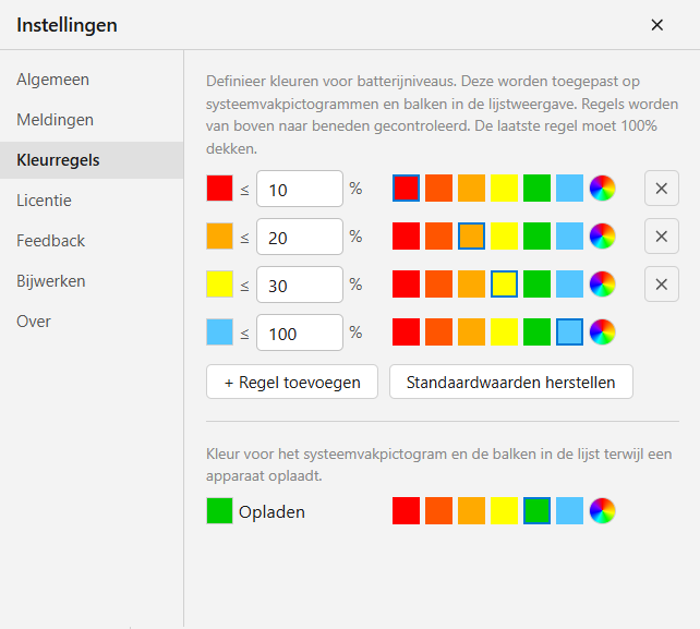 Kleurregels