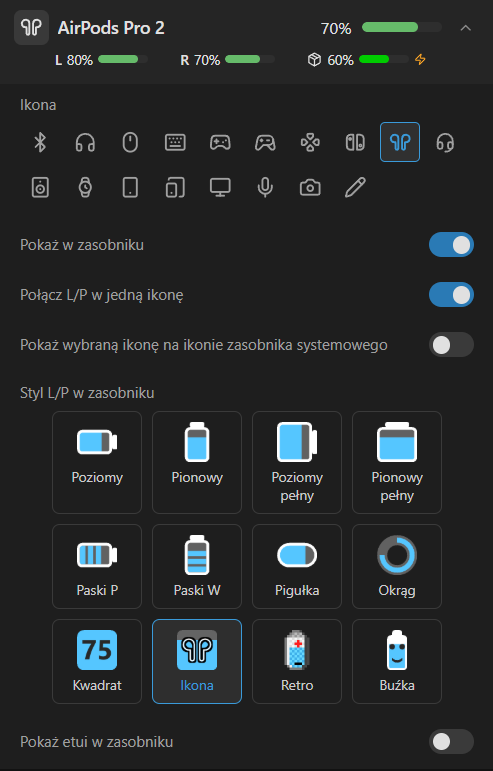 Szczegóły AirPods