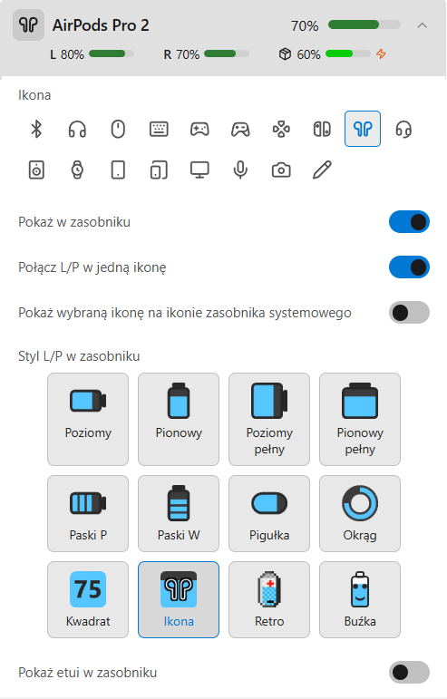 Szczegóły AirPods