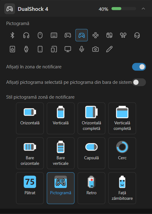 Setările dispozitivului