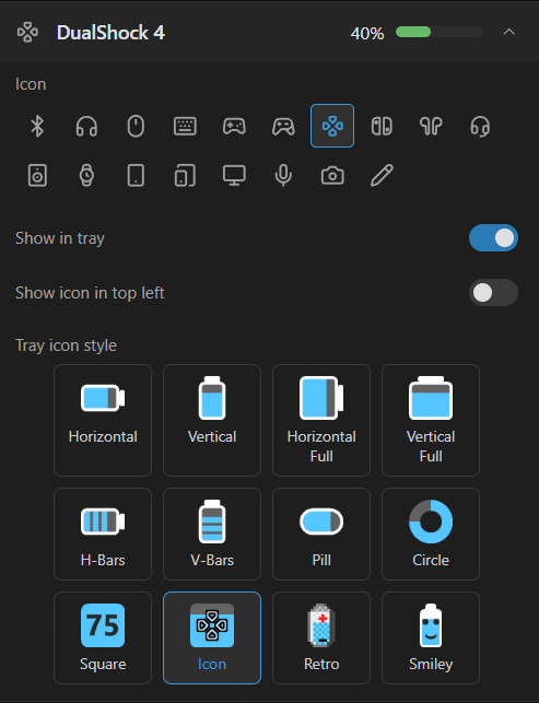 Device settings
