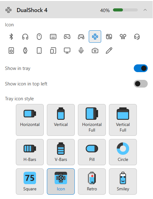 Device settings