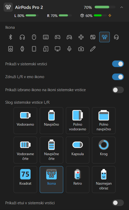 Podrobnosti o AirPods
