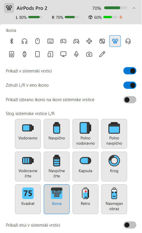Podrobnosti o AirPods