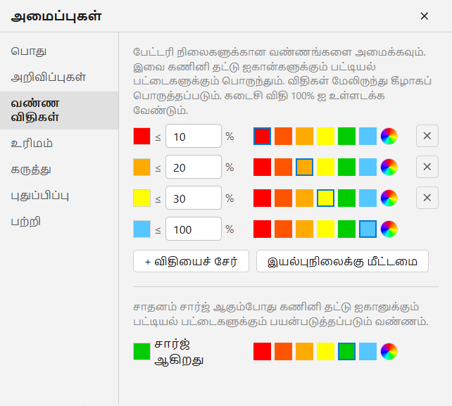 நிற விதிகள்
